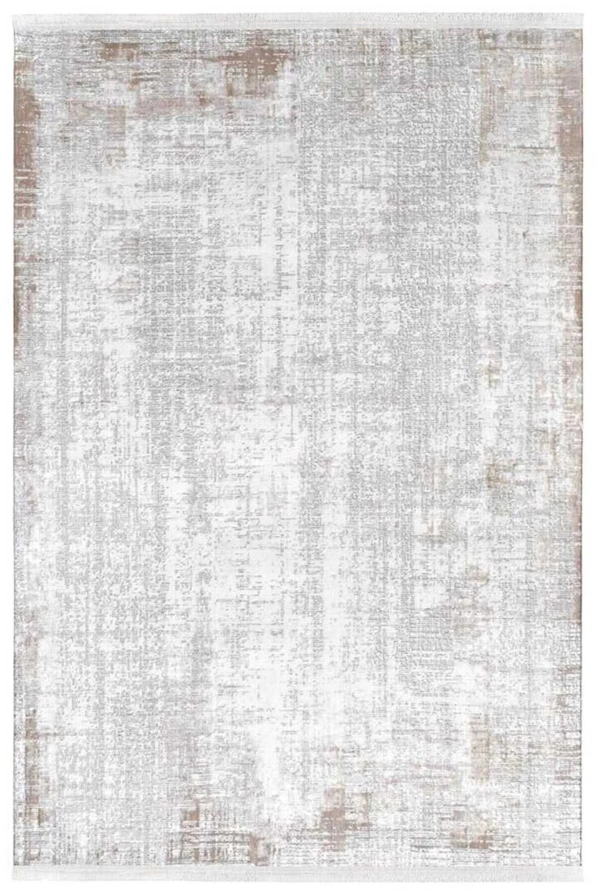 Arvessa MD02 Krem Gri Bej Soyut Desenli Polyester Halı - Görsel 2