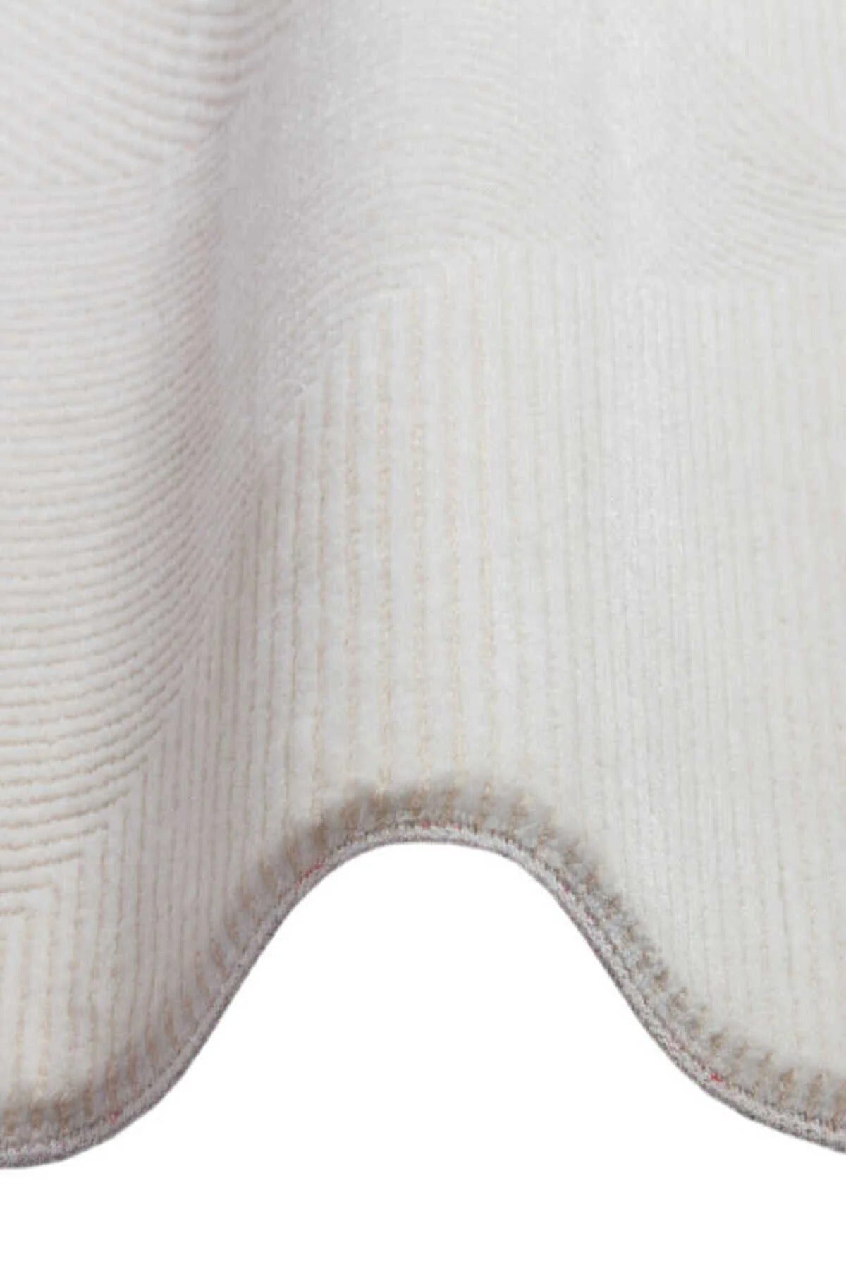 Arvessa MD03 Krem Bej Geometrik Desenli Polyester Halı - Görsel 1