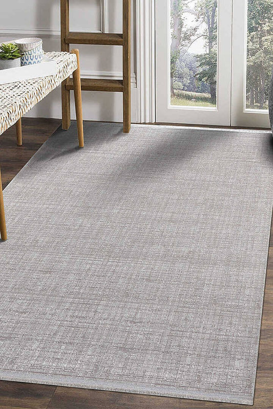Zunara PM013 Gri Ekru İnce Çizgili Desenli Halı - Görsel 4