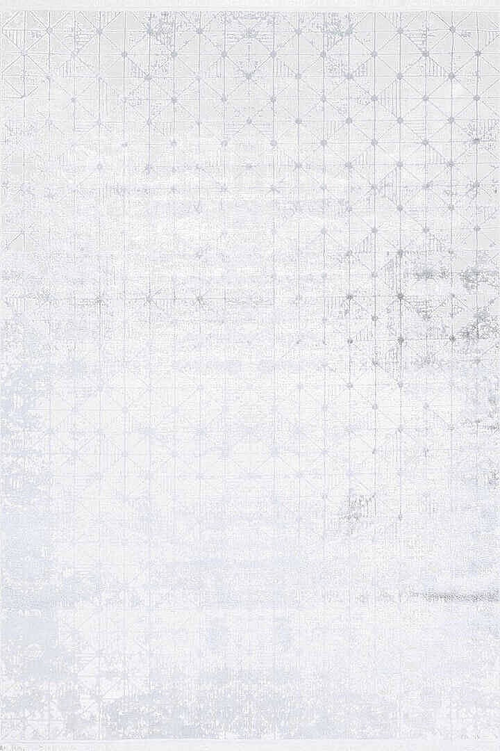 Zunara PM09 Ekru Açık Gri Geometrik Eskitme Desenli Halı - Görsel 3
