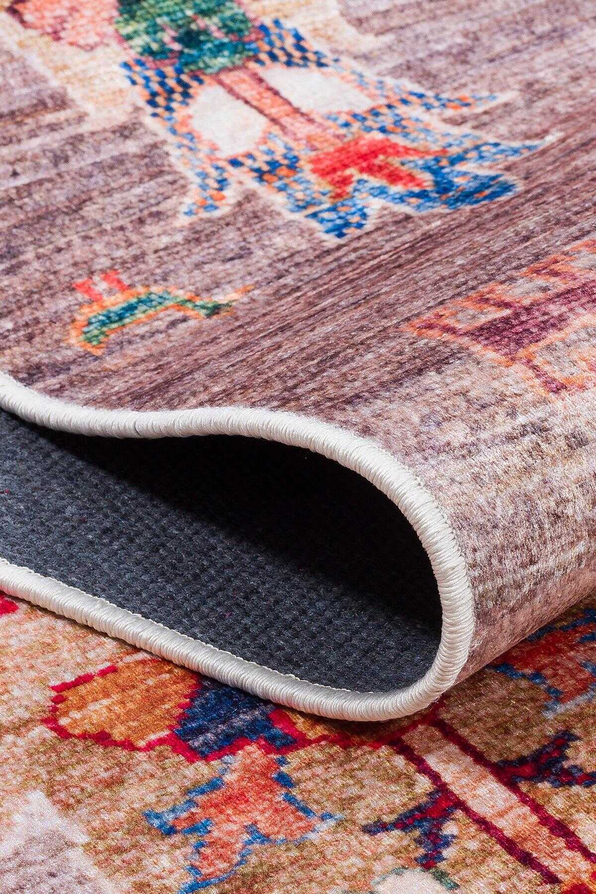 TD1119-00 Pastel Doğa Motifli Yıkanabilir Dijital Baskı Halı — Görsel 5