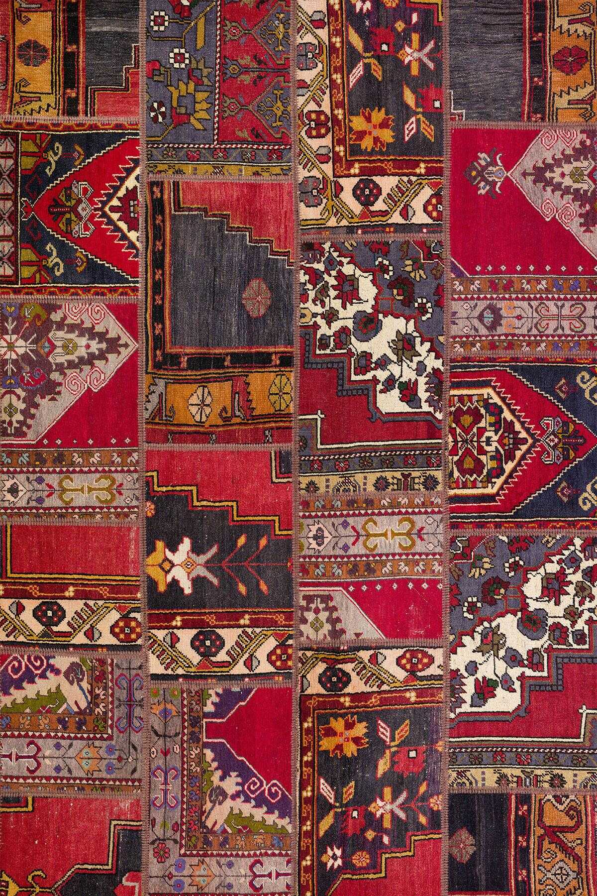 TD1136-00 Renkli Kilim Motifli Yıkanabilir Dijital Baskı Halı — Görsel 2