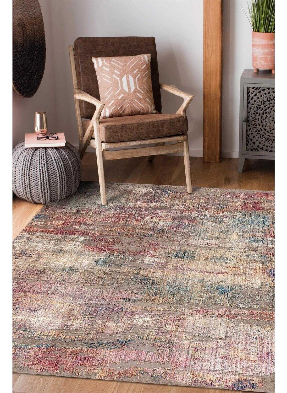 TD118-00 Pastel Vintage Yıkanabilir Dijital Baskı Halı — Görsel 2