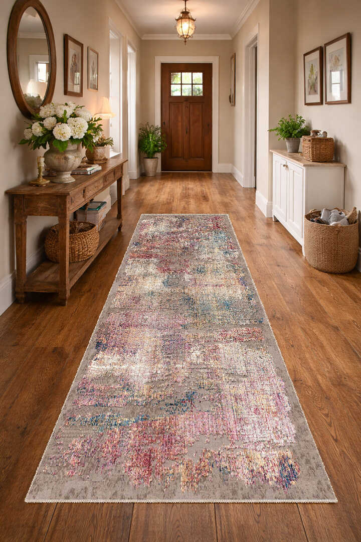 TD118-00 Pastel Vintage Yıkanabilir Dijital Baskı Halı — Görsel 4